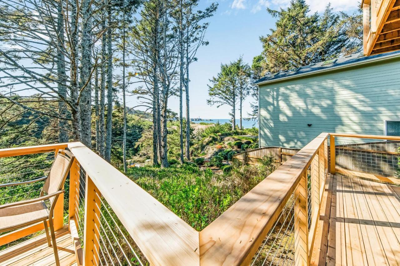 Yaquina Lighthouse View Beach Home Newport Bagian luar foto
